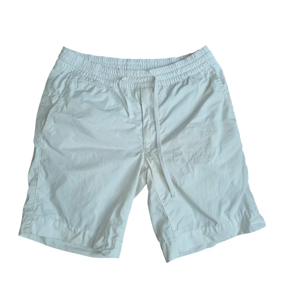 Polo Ralph Lauren Mens White Pima Cotton Straight Fit‎ Drawstring Shorts 28